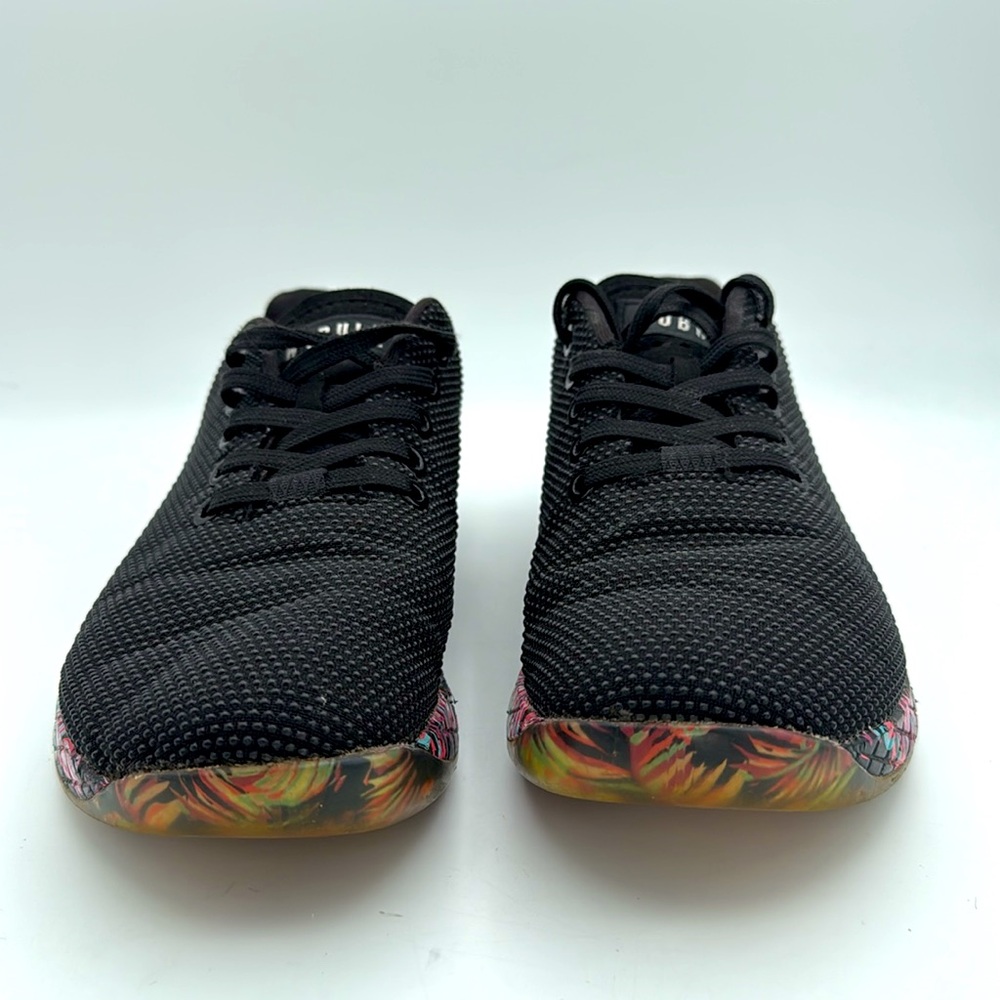 NOBULL Women’s Black &palm design Performance lace up sneaker CrossFit Shoes 7.5 - Picture 3 of 9
